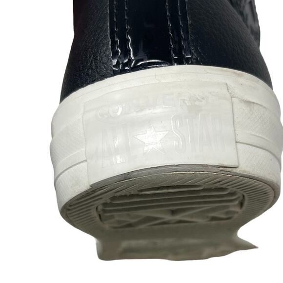 Converse Chuck Taylor All Star Hi Limo Leather - Women's Size 7/Men's Size 5 - Picture 6 of 10